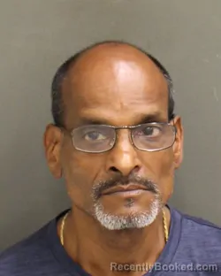 Mugshot of James Stanley booked in Orange County, Florida on August 13, 2026