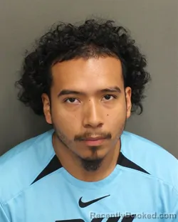 Mugshot of Derek Jesus Santos booked in Orange County, Florida on August 13, 2026