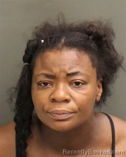 Mugshot of Kizzie Diannie Marshall booked in Orange County, Florida on August 13, 2026