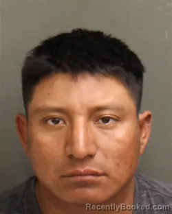 Mugshot of Mynor Mejia Perez booked in Orange County, Florida on August 13, 2026
