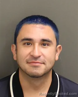 Mugshot of Fernando Miguel Lopez booked in Orange County, Florida on August 13, 2026