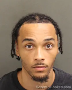 Mugshot of Tyshun Jae Duckett booked in Orange County, Florida on August 13, 2026