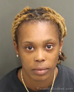 Mugshot of Saniyah Ramoni Tillman booked in Orange County, Florida on August 13, 2026