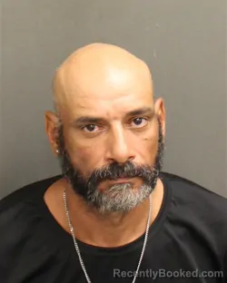 Mugshot of Ricardo Garcia booked in Orange County, Florida on August 14, 2026