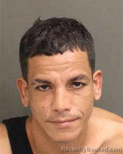Mugshot of Roberto Luciano Rodriguez booked in Orange County, Florida on August 14, 2026
