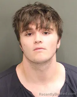 Mugshot of Caden Chase Sheehan booked in Orange County, Florida on August 14, 2026