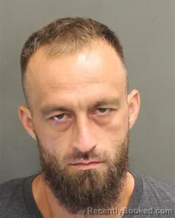 Mugshot of Gino Guisseppii Leombruno booked in Orange County, Florida on August 14, 2026