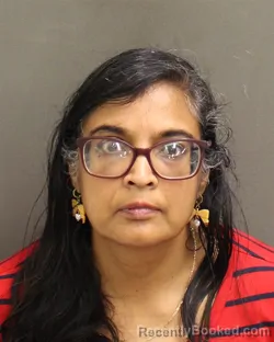 Mugshot of Nisha Nalini Ramnath booked in Orange County, Florida on August 14, 2026