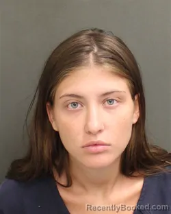 Mugshot of Hallie Gianna Marosan booked in Orange County, Florida on August 15, 2026