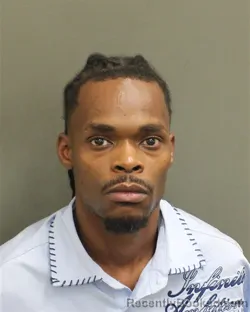 Mugshot of Keante Levell Johnson booked in Orange County, Florida on August 15, 2026