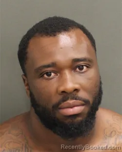 Mugshot of Traquad Gervin booked in Orange County, Florida on August 15, 2026