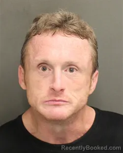 Mugshot of Shaun Evan Teter booked in Orange County, Florida on August 15, 2026
