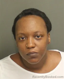 Mugshot of Myisha Evette Samuel booked in Orange County, Florida on August 15, 2026