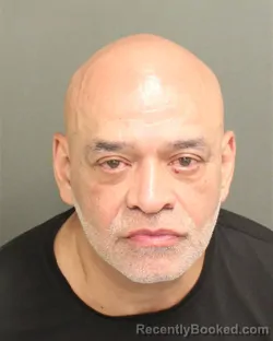 Mugshot of Albert Nieto booked in Orange County, Florida on August 16, 2026