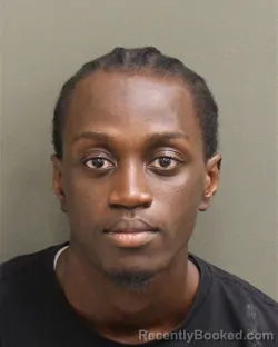 Mugshot of Javaun Oneil Bowen booked in Orange County, Florida on August 16, 2026