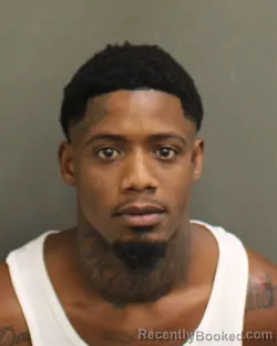Mugshot of Donte Lil Tron Miller booked in Orange County, Florida on August 16, 2026