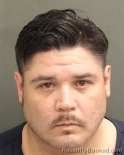 Mugshot of Brett Morgan Huff booked in Orange County, Florida on August 16, 2026
