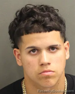 Mugshot of Janpaul Gabriel Riverarodriguez booked in Orange County, Florida on August 16, 2026