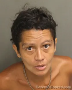 Mugshot of Elizabeth Jimenez booked in Orange County, Florida on August 16, 2026