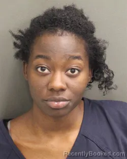 Mugshot of Kali Lashay Roche Johnson booked in Orange County, Florida on August 16, 2026
