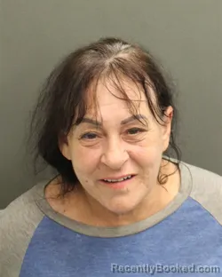 Mugshot of Linda Mischaele Oconnell booked in Orange County, Florida on August 16, 2026