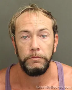 Mugshot of Travis Owens Goff booked in Orange County, Florida on August 16, 2026
