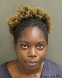 Mugshot of Jazlyn Moriah Jack booked in Orange County, Florida on August 17, 2026