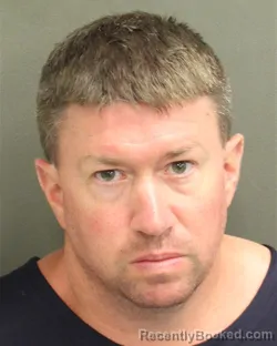 Mugshot of Justin Taylor booked in Orange County, Florida on August 17, 2026