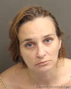 Mugshot of Tiffany Shurie Frenk booked in Orange County, Florida on August 17, 2026