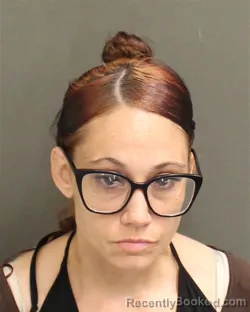 Mugshot of Rebecca Marie Tackett booked in Orange County, Florida on August 17, 2026
