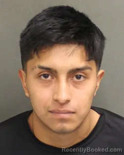 Mugshot of Yonathan Aguilar booked in Orange County, Florida on August 17, 2026