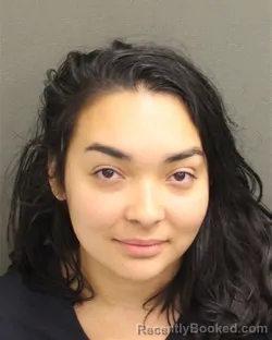 Mugshot of Letysia Alize Pachecogarcia booked in Orange County, Florida on August 18, 2026