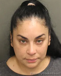 Mugshot of Amira Catalina Rebolledo booked in Orange County, Florida on August 18, 2026