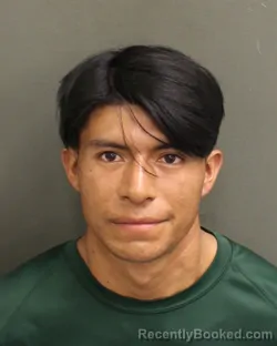 Mugshot of Efrain Esteban Roblerodiaz booked in Orange County, Florida on August 18, 2026
