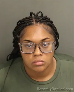Mugshot of Nigeria Alyssia Nico Bush booked in Orange County, Florida on August 19, 2026