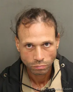 Mugshot of Joseph Mojica booked in Orange County, Florida on August 19, 2026