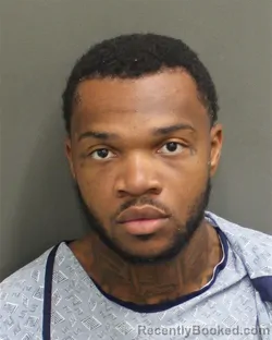 Mugshot of Donte Roshard Clinton booked in Orange County, Florida on August 20, 2026