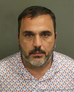 Mugshot of Robert Eugene Barrows booked in Orange County, Florida on August 20, 2026