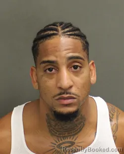 Mugshot of Rashad Leonard Hardrick booked in Orange County, Florida on August 20, 2026