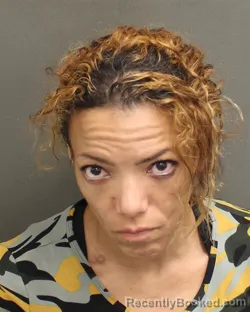 Mugshot of Carmen De Leonard booked in Orange County, Florida on August 20, 2026