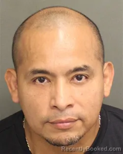 Mugshot of Edwin Emilio Paz booked in Orange County, Florida on August 20, 2026