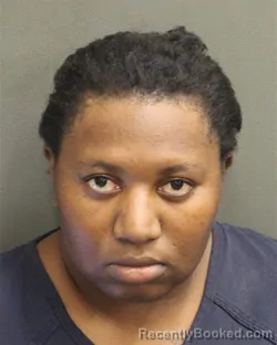 Mugshot of Tashae Keyronda Bri Black booked in Orange County, Florida on August 20, 2026