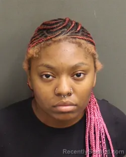 Mugshot of Destiny Kierra Lee booked in Orange County, Florida on August 20, 2026