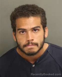 Mugshot of Andres Steve Hopson booked in Orange County, Florida on August 21, 2026