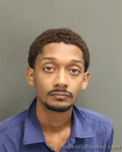 Mugshot of Riyad Faizal Mursaline booked in Orange County, Florida on August 21, 2026