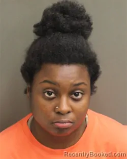 Mugshot of Tanasia Delores Blain booked in Orange County, Florida on August 21, 2026