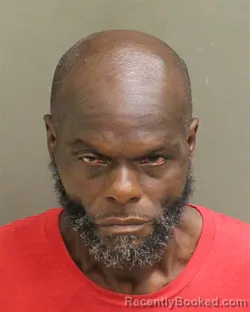 Mugshot of Alfonza Aaron Harvey booked in Orange County, Florida on August 21, 2026