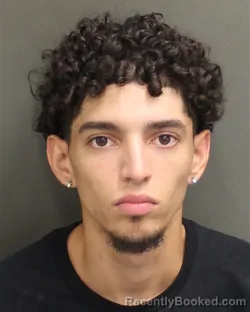 Mugshot of Eliel Michael Rivera booked in Orange County, Florida on August 22, 2026