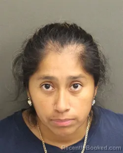 Mugshot of Olivia Ontiveros Luna booked in Orange County, Florida on August 22, 2026