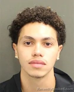 Mugshot of Evan John Ramos booked in Orange County, Florida on August 22, 2026